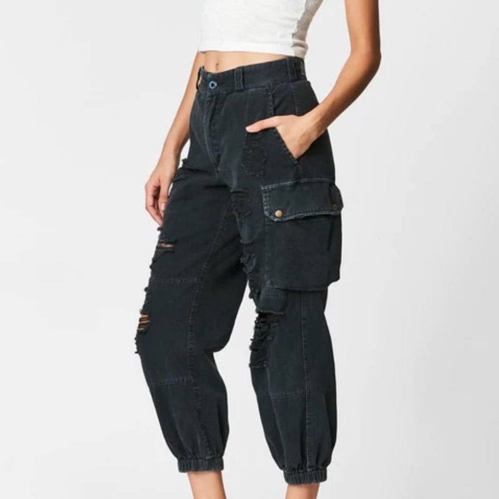 CARMAR DENIM Baggy grinded cargo pants